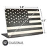 Black & White USA Flag Universal Laptop 12in (9.8 x 6.8in) Skin
