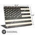 Black & White USA Flag Universal Laptop 13in (10.6 x 7.6in) Skin
