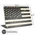 Black & White USA Flag Universal Laptop 16.6in (13.4 x 9.7in) Skin