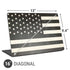 Black & White USA Flag Universal Laptop 16in (13 x 9.4in) Skin