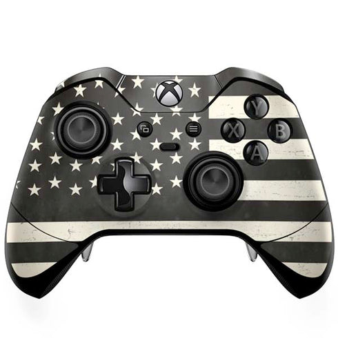 Black & White USA Flag Xbox One Elite Controller Skin
