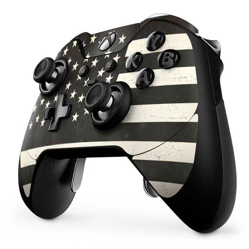 Black & White USA Flag Xbox One Elite Controller Skin