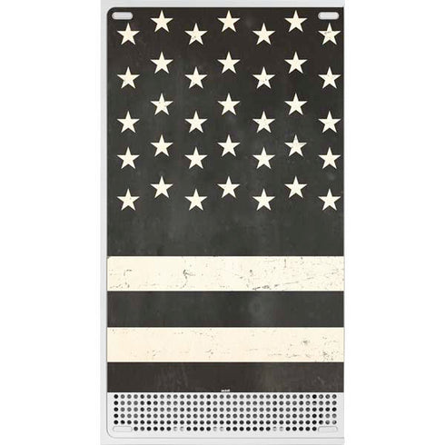 Black & White USA Flag Xbox Series S Bundle Skin