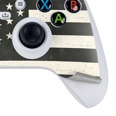 Black & White USA Flag Xbox Series S Bundle Skin