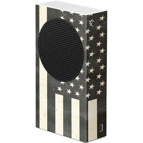 Black & White USA Flag Xbox Series S Console Skin