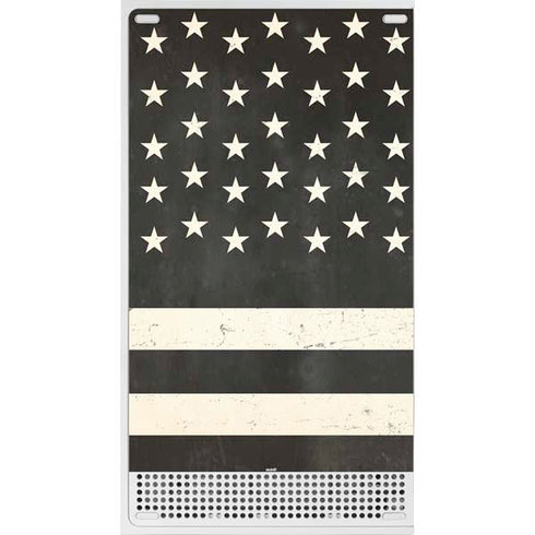 Black & White USA Flag Xbox Series S Console Skin