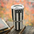 Black & White USA Flag Yeti 30oz Rambler Tumbler Skin