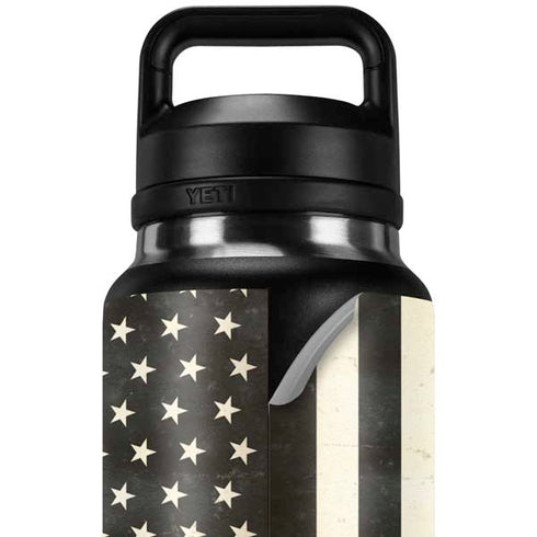 Black & White USA Flag YETI Rambler 36oz Bottle Skin