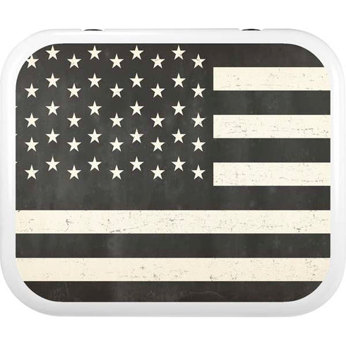 Black & White USA Flag YETI Roadie 24 Hard Cooler Skin