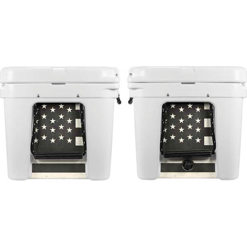 Black & White USA Flag YETI Tundra 65 Hard Cooler Skin
