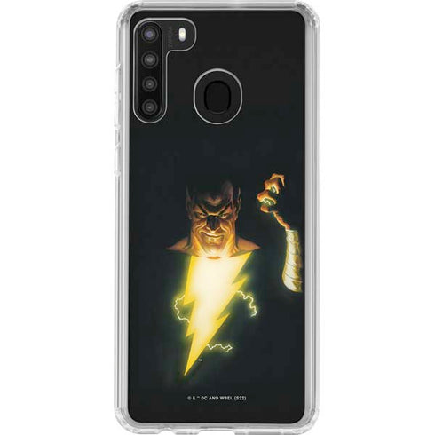 DC Comics Justice Society of America #23 Cover Painting Black Adam Original Art by Alex Ross Galaxy A21 Clear Case