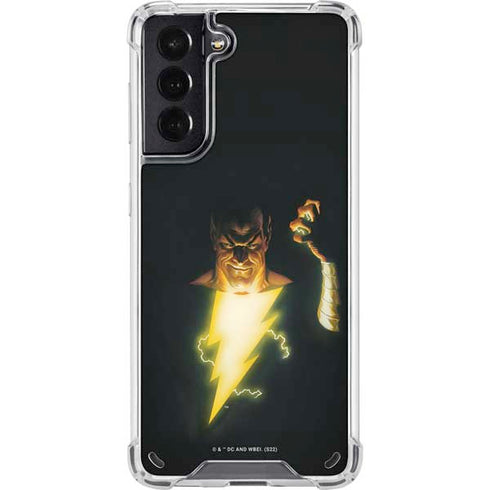 DC Comics Justice Society of America #23 Cover Painting Black Adam Original Art by Alex Ross Galaxy S21 5G Clear Case