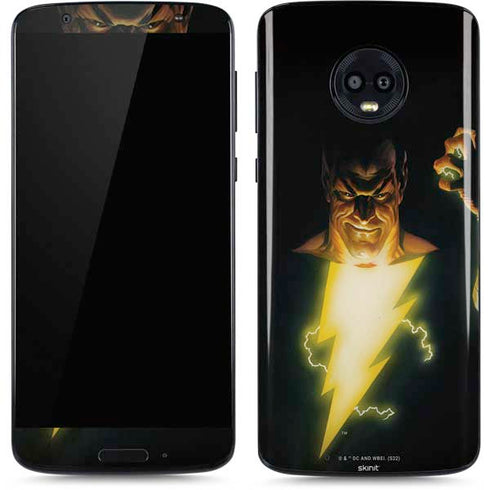 DC Comics Justice Society of America #23 Cover Painting Black Adam Original Art by Alex Ross Moto G6 Skin