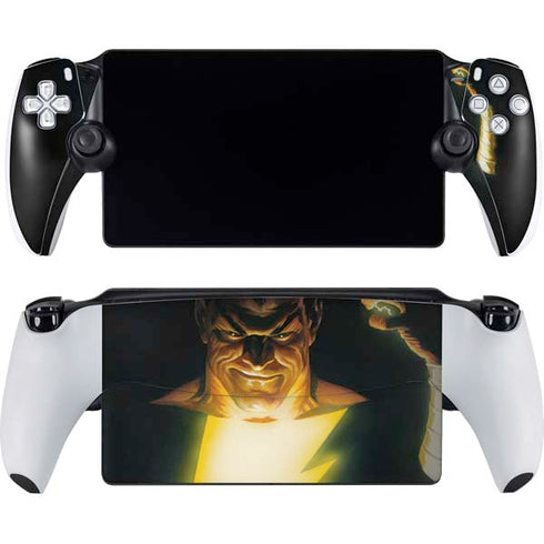 DC Comics Justice Society of America #23 Cover Painting Black Adam Original Art by Alex Ross PlayStation Portal Remote Player Skin