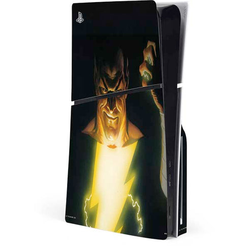 DC Comics Justice Society of America #23 Cover Painting Black Adam Original Art by Alex Ross PS5 Slim Disk Console Skin
