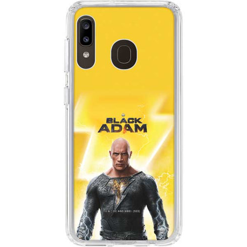 DC Comics Black Adam Movie Charcater Poster Galaxy A20 Clear Case
