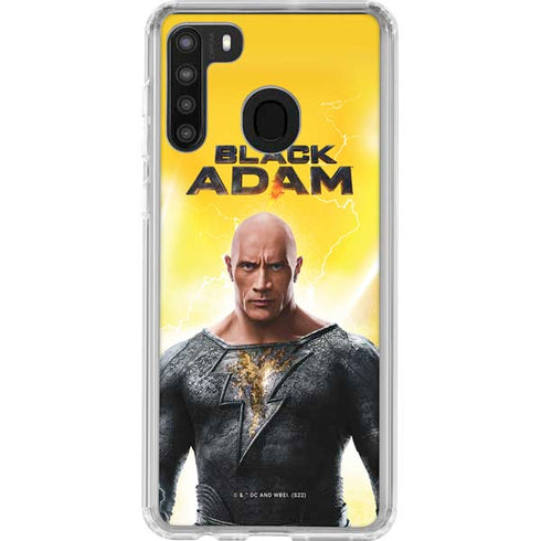 DC Comics Black Adam Movie Charcater Poster Galaxy A21 Clear Case