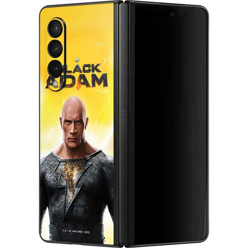 DC Comics Black Adam Movie Charcater Poster Galaxy Z Fold3 5G Skin