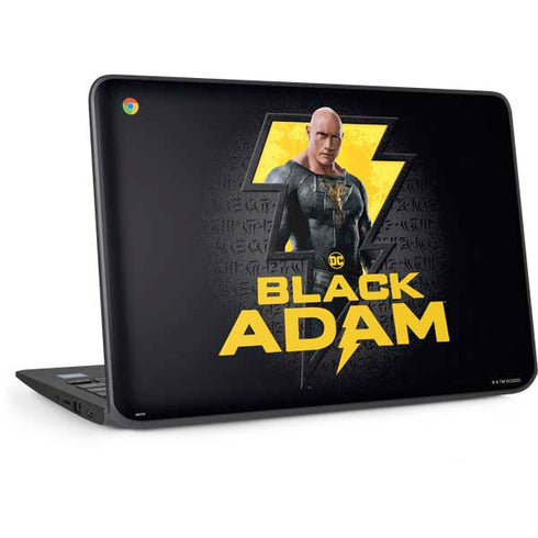 DC Comics Black Adam Movie Art Character and logo HP Chromebook Skin