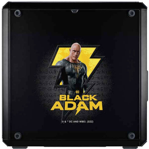 DC Comics Black Adam Movie Art Character and logo Cooler Master MasterBox Q300L Mini Tower Skin