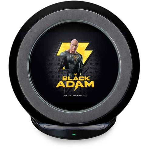 DC Comics Black Adam Movie Art Character and logo Fast Charge Wireless Charging Stand Skin