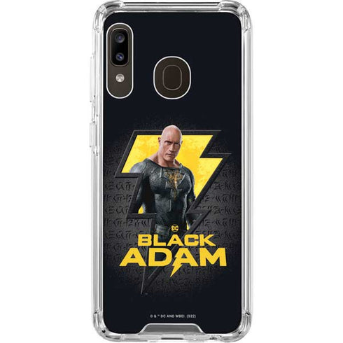 DC Comics Black Adam Movie Art Character and logo Galaxy A30 Clear Case