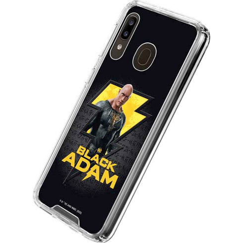 DC Comics Black Adam Movie Art Character and logo Galaxy A30 Clear Case