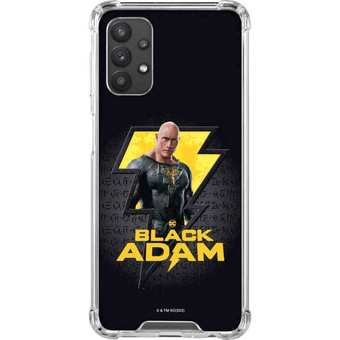 DC Comics Black Adam Movie Art Character and logo Galaxy A32 5G Clear Case