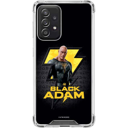 DC Comics Black Adam Movie Art Character and logo Galaxy A52 5G Clear Case