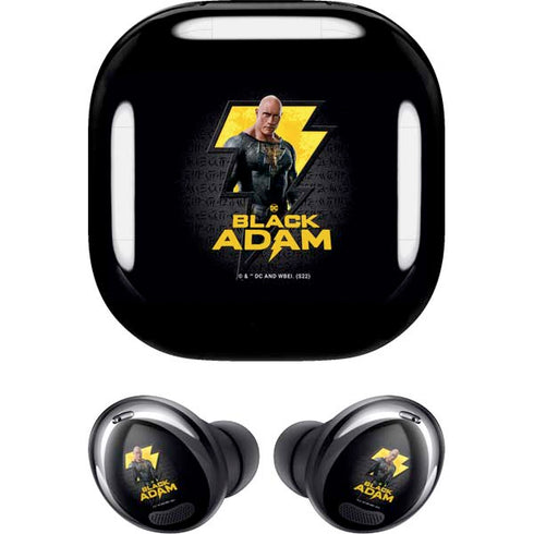 DC Comics Black Adam Movie Art Character and logo Galaxy Buds Pro Skin