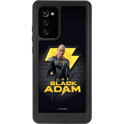 DC Comics Black Adam Movie Art Character and logo Galaxy Note20 5G Waterproof Case