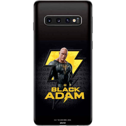 DC Comics Black Adam Movie Art Character and logo Galaxy S10 Skin
