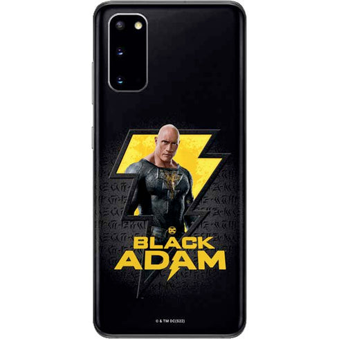 DC Comics Black Adam Movie Art Character and logo Galaxy S20 Skin