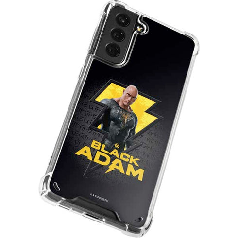 DC Comics Black Adam Movie Art Character and logo Galaxy S21 Plus 5G Clear Case