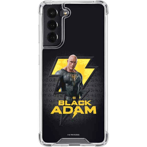 DC Comics Black Adam Movie Art Character and logo Galaxy S22 Clear Case