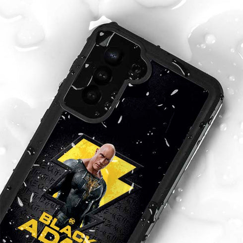DC Comics Black Adam Movie Art Character and logo Galaxy S23 Plus Waterproof Case