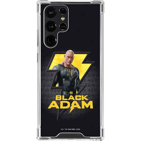 DC Comics Black Adam Movie Art Character and logo Galaxy S24 Ultra Clear Case