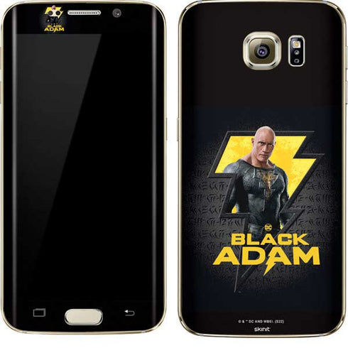 DC Comics Black Adam Movie Art Character and logo Galaxy S7 Edge Skin