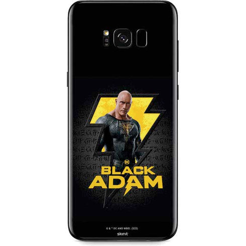 DC Comics Black Adam Movie Art Character and logo Galaxy S8 Plus Skin