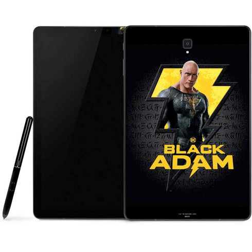 DC Comics Black Adam Movie Art Character and logo Samsung Galaxy Tab Skin
