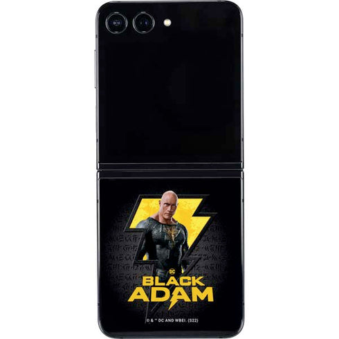DC Comics Black Adam Movie Art Character and logo Galaxy Z Flip5 5G Skin