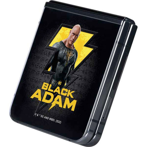 DC Comics Black Adam Movie Art Character and logo Galaxy Z Flip5 5G Skin