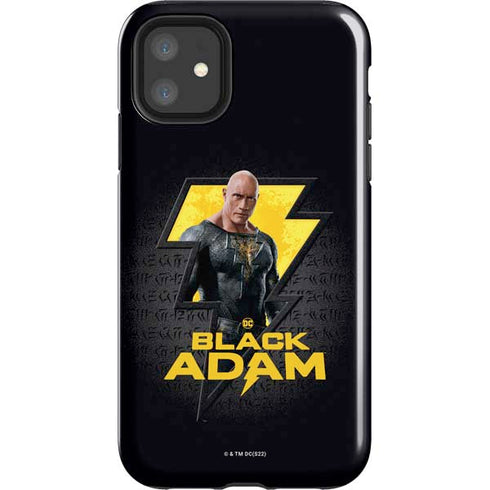 DC Comics Black Adam Movie Art Character and logo iPhone 11 Impact Case