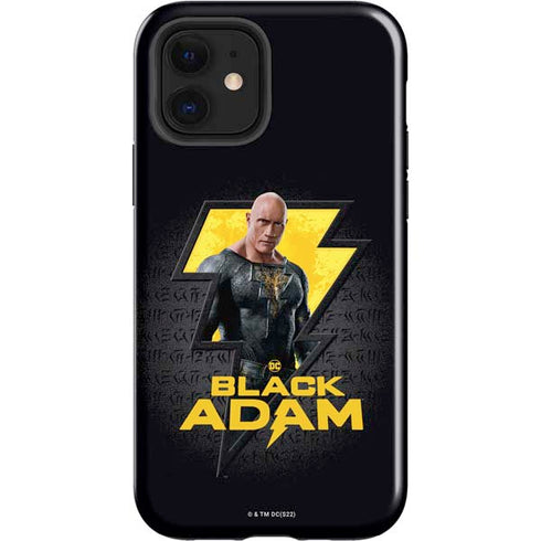 DC Comics Black Adam Movie Art Character and logo iPhone 12 Impact Case