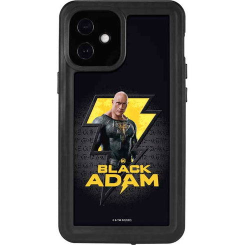 DC Comics Black Adam Movie Art Character and logo iPhone 12 Mini Waterproof Case