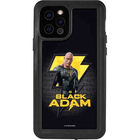 DC Comics Black Adam Movie Art Character and logo iPhone 12 Pro Waterproof Case