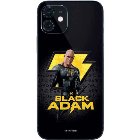 DC Comics Black Adam Movie Art Character and logo iPhone 12 Skin