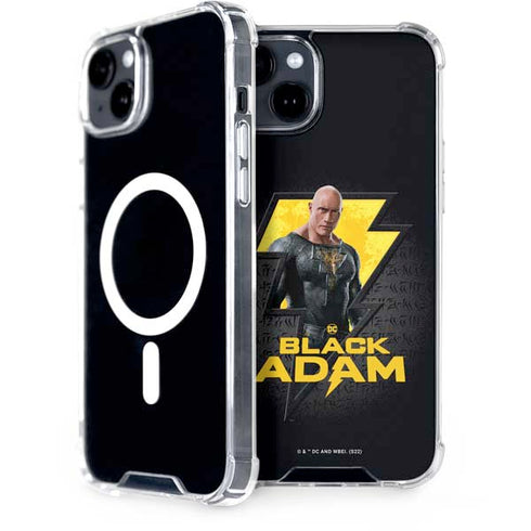 DC Comics Black Adam Movie Art Character and logo iPhone 15 MagSafe Case