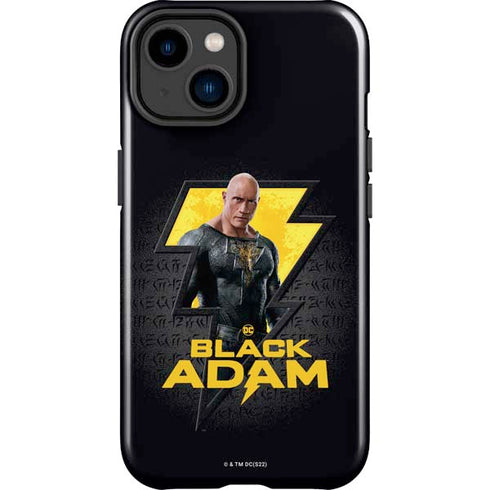DC Comics Black Adam Movie Art Character and logo iPhone 15 Plus Impact Case