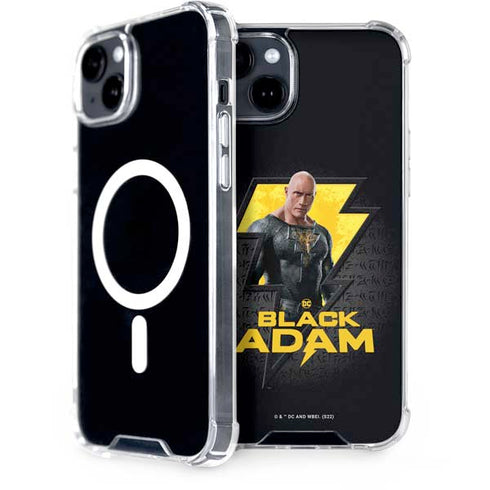 DC Comics Black Adam Movie Art Character and logo iPhone 15 Plus MagSafe Case